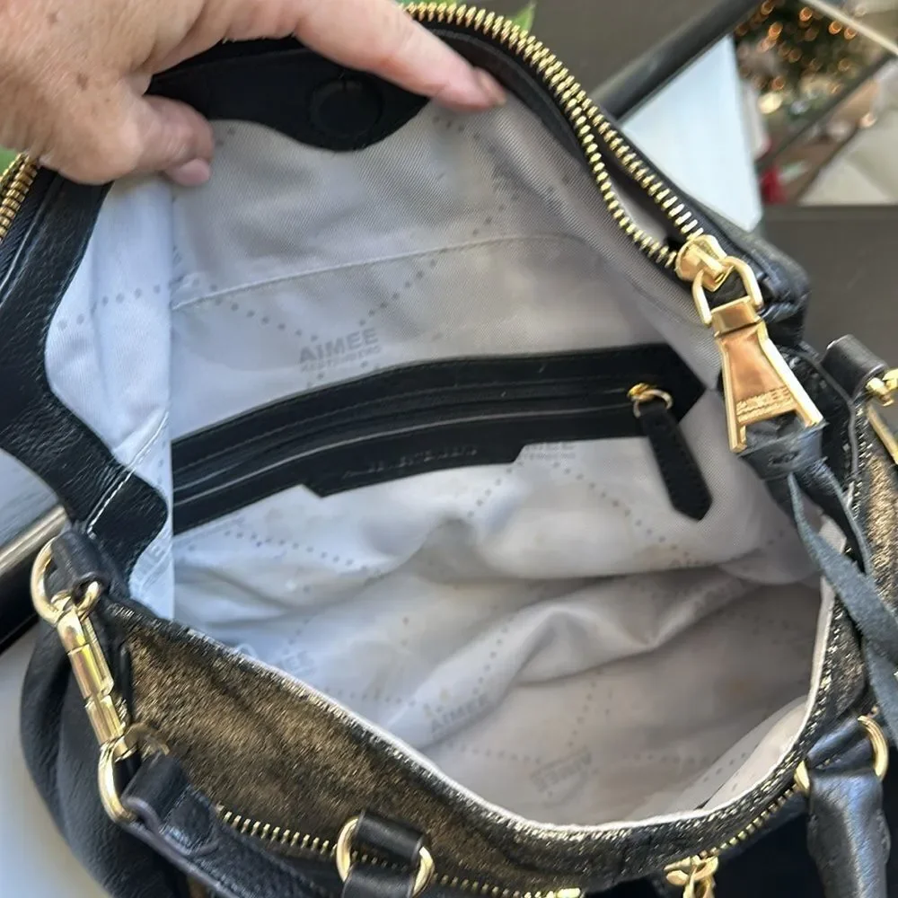 Aimee Kestenberg Black and Gold Women's Bag